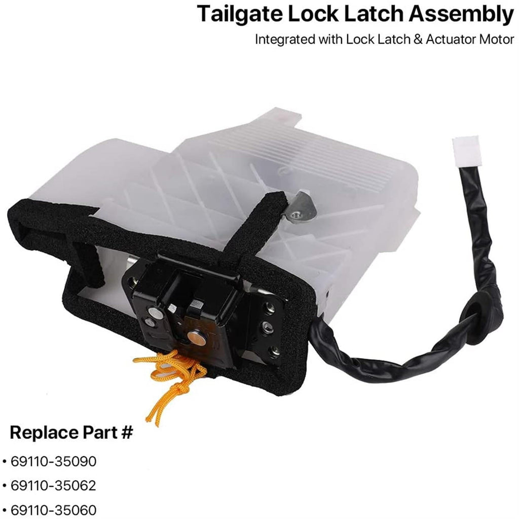 Labwork Rear Tailgate Latch Trunk Lid Lock For 2003-09 Toyota 4Runner 6911035090 Lab Work Auto