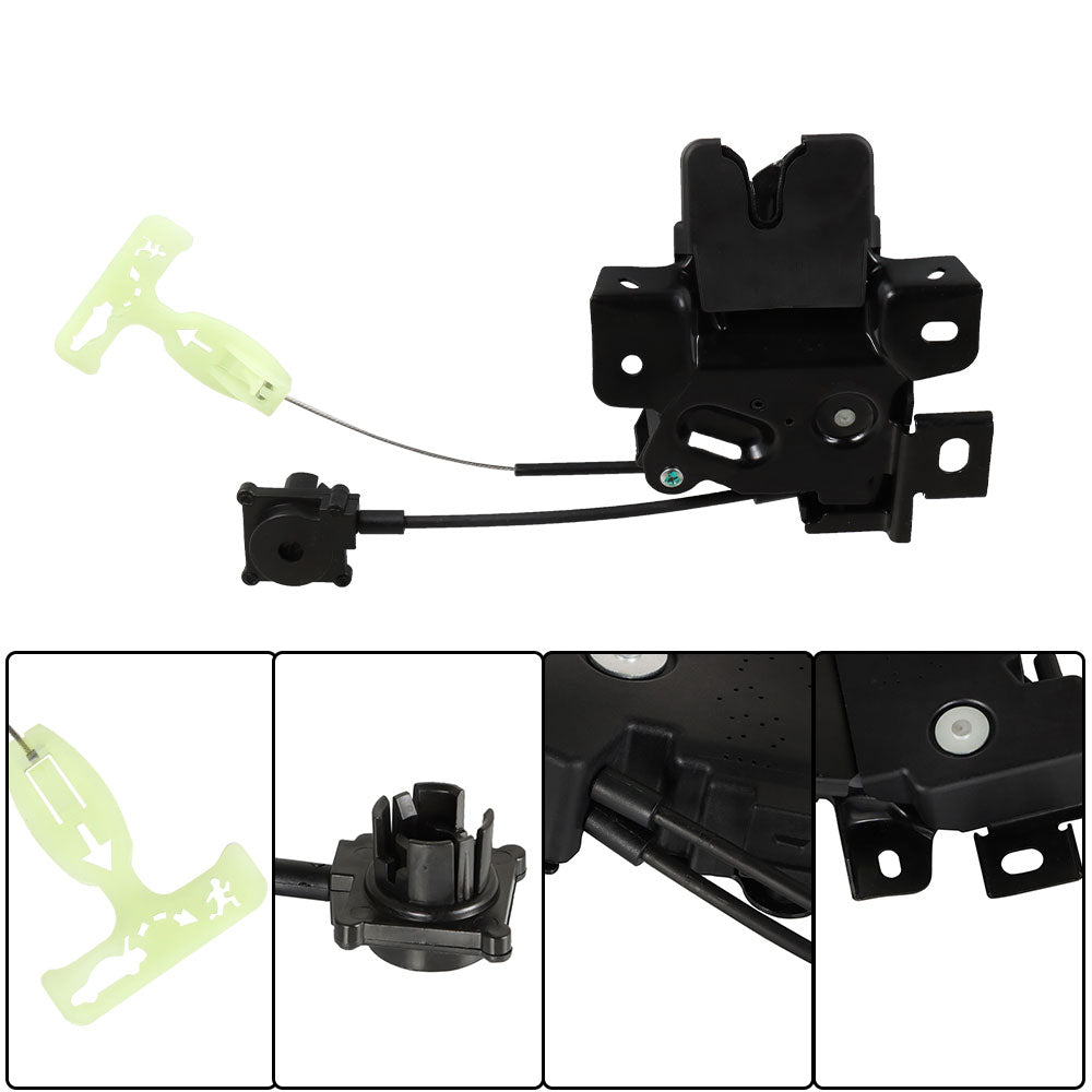 Labwork Rear Tailgate Trunk Deck Lid Latch Lock w/ Cable for Ford Mustang 05-07 Lab Work Auto