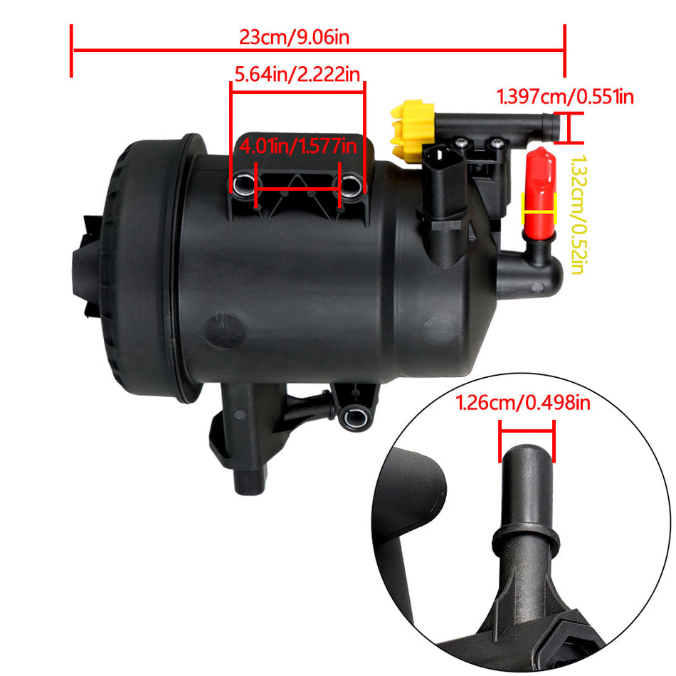 Labwork Replace Fuel Filter Housing for 13-18 Ram 2500 3500 4500 Cummins 6.7L 68157290AB Lab Work Auto