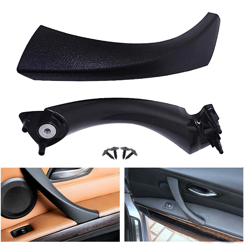 Labwork Right Inner Outer Door Panel Handle Pull Trim Cover For BMW E90 328i Lab Work Auto