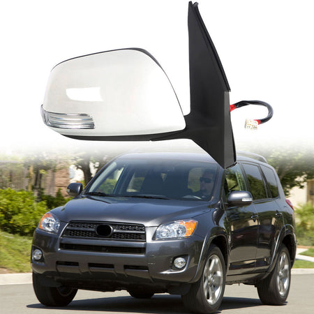 Labwork Side View Mirror For 2012 Toyota RAV4 4-Door White Power Passenger Lab Work Auto