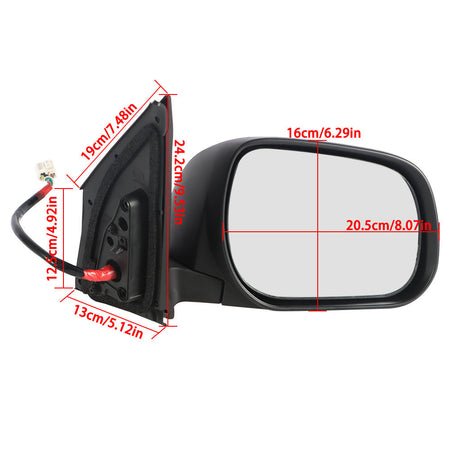 Labwork Side View Mirror For 2012 Toyota RAV4 4-Door White Power Passenger Lab Work Auto