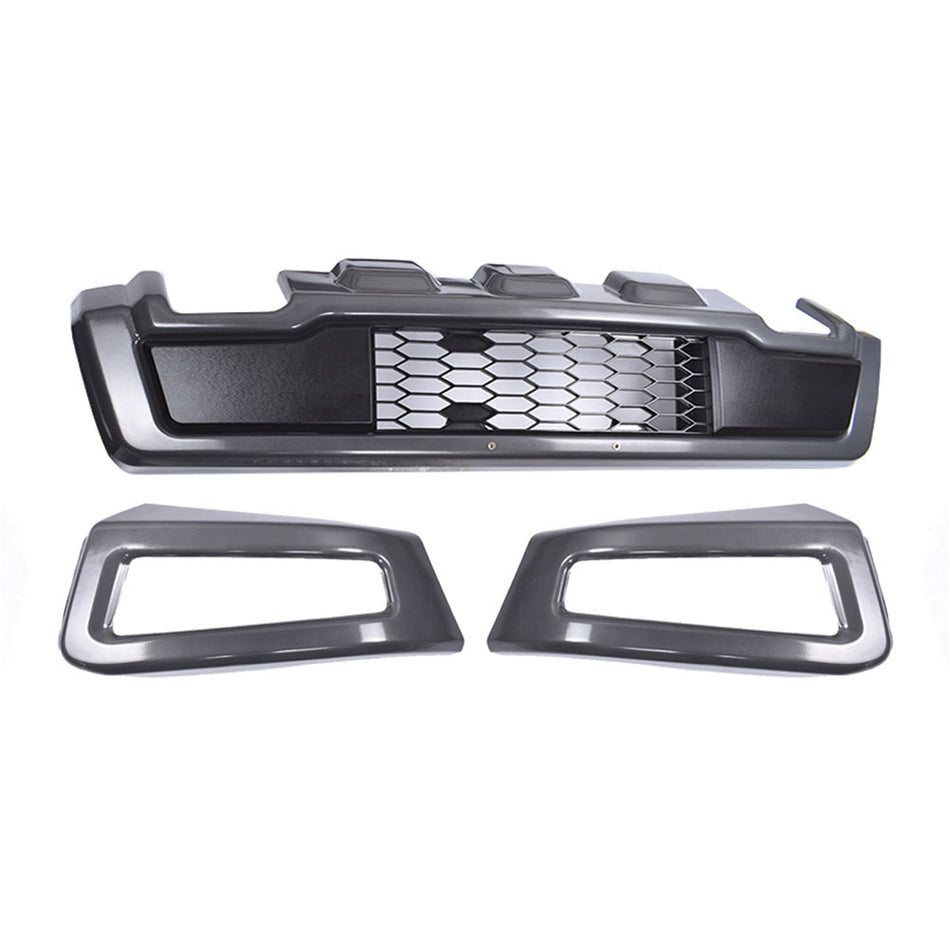 Labwork Steel Front Bumper Assembly Kit For F-150 2018 19-2020 Raptor Style Gray Lab Work Auto