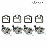 Labwork T-handle Tool Box Lock RV Door Latch w/ Two Keys Stainless Steel Polish