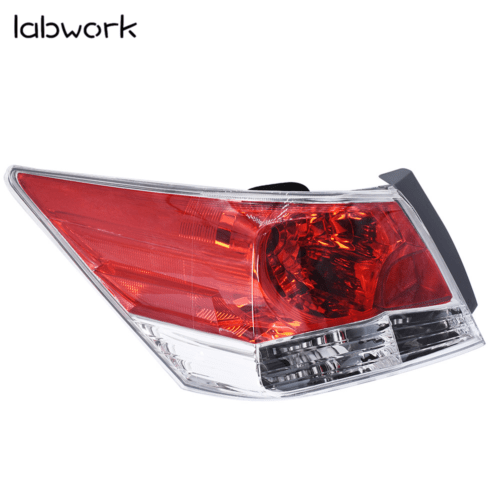 Labwork Tail Lights Fit For 2008-2012 Honda Accord Red Lens Rear Left & Right Lab Work Auto