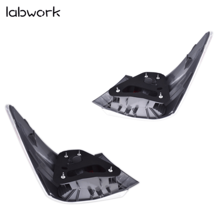 Labwork Tail Lights Fit For 2008-2012 Honda Accord Red Lens Rear Left & Right Lab Work Auto