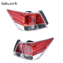 Load image into Gallery viewer, Labwork Tail Lights Fit For 2008-2012 Honda Accord Red Lens Rear Left &amp; Right Lab Work Auto
