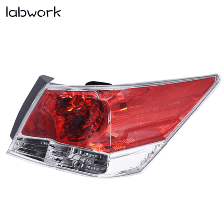 Labwork Tail Lights Fit For 2008-2012 Honda Accord Red Lens Rear Left & Right Lab Work Auto