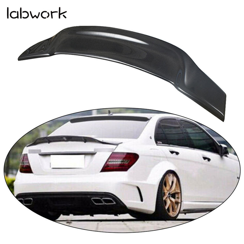Labwork Trunk Spoiler Wing For 08-14 Mercedes Benz W204 C250 C300 Carbon Fiber Lab Work Auto