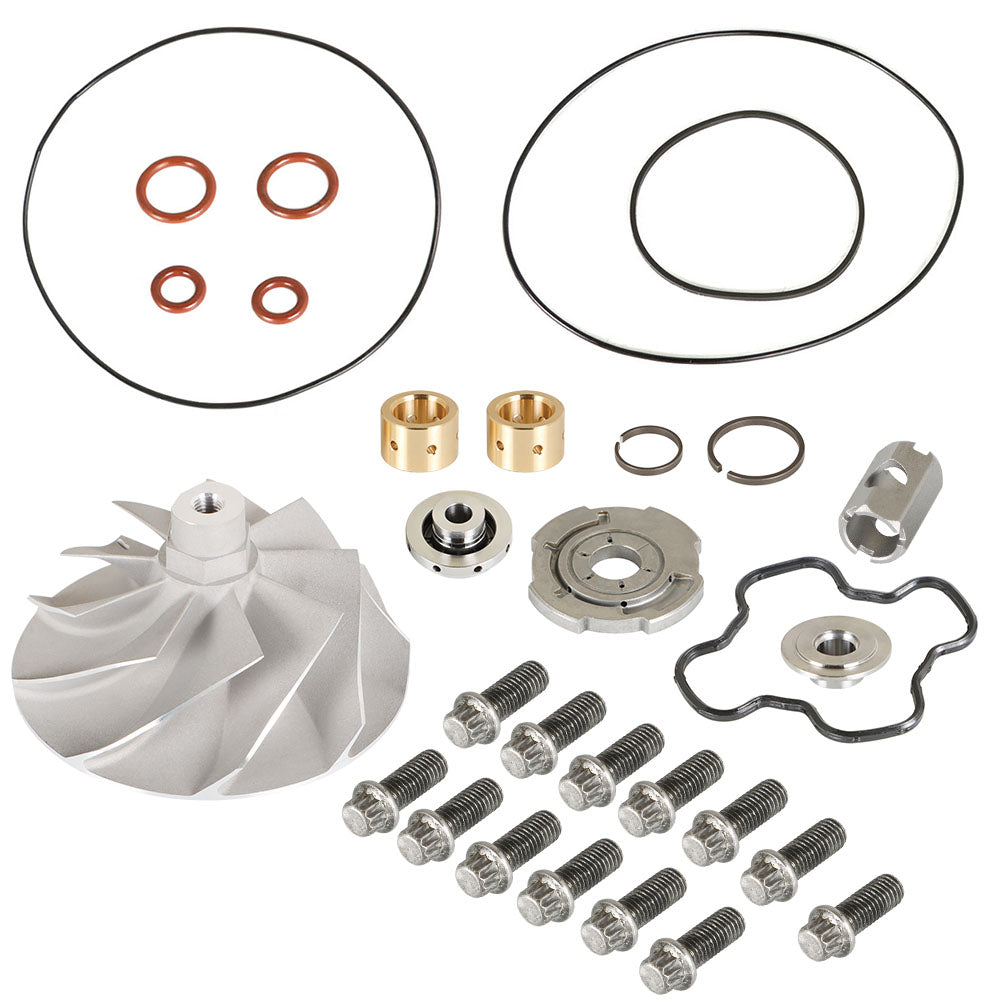 Labwork Turbo Banks Wicked Wheel &Upgraded Rebuild Repair Kit For Powerstroke 7.3L 94-03 Lab Work Auto