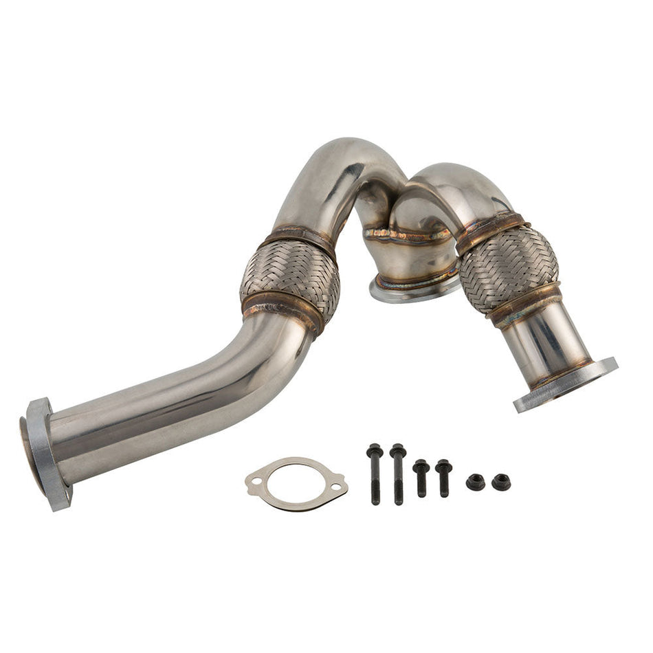Labwork Turbocharger Y-Pipe Up Pipe For Ford 6.0L 2003-2007 Powerstroke Diesel Lab Work Auto