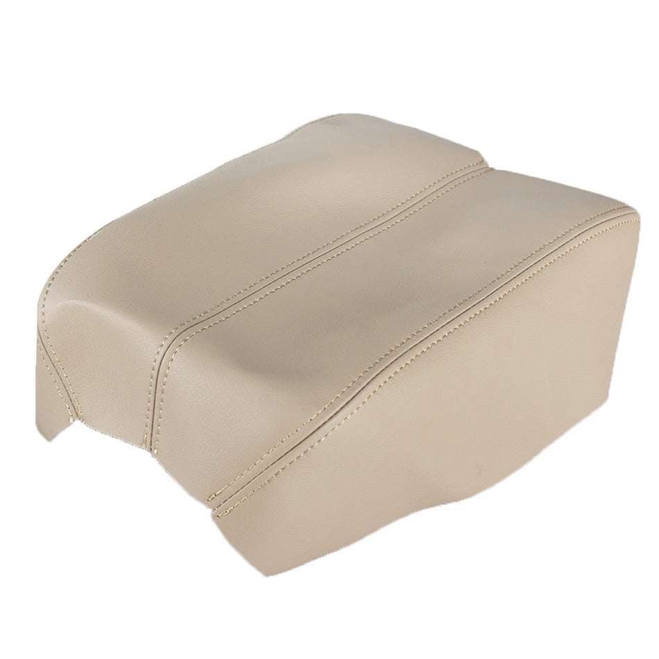 Labwork Vinyl Center Console Armrest Leather Cover for Honda Accord 08-12 Beige Lab Work Auto