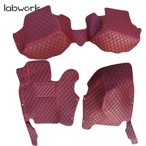 Labwork Waterproof Leather Car Floor Mats For Infiniti G37 2008~13 Wine red Lab Work Auto
