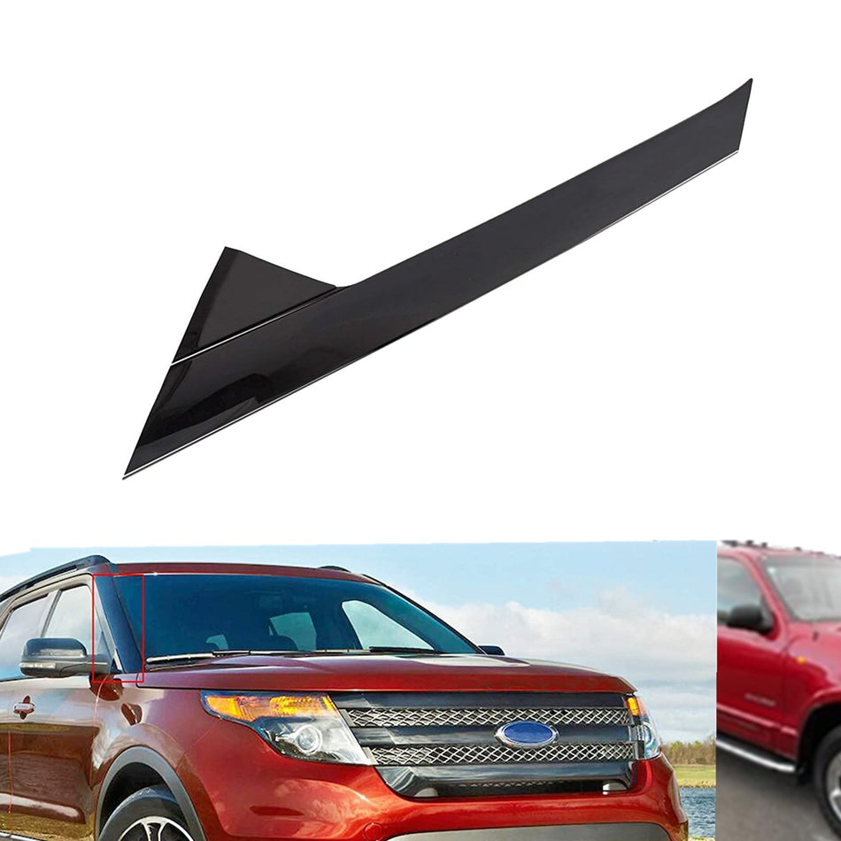 Labwork Windshield Outer Trim Molding Passenger RH for 2011-19 Ford Explorer Lab Work Auto