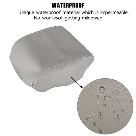 Leather Gray Front Center Console Lid Door Armrest Cover For 09-15 Honda Pilot Lab Work Auto