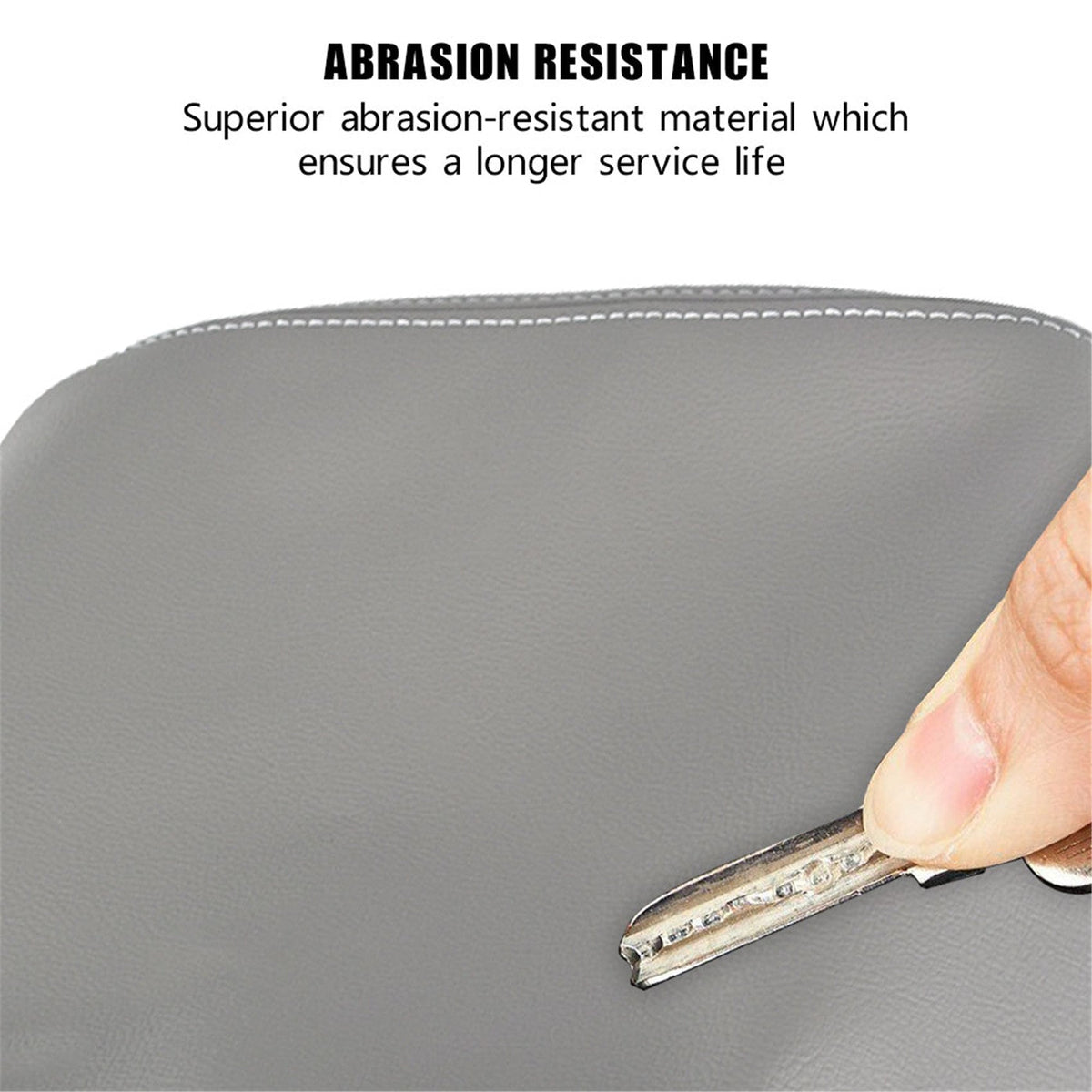 Leather Gray Front Center Console Lid Door Armrest Cover For 09-15 Honda Pilot Lab Work Auto