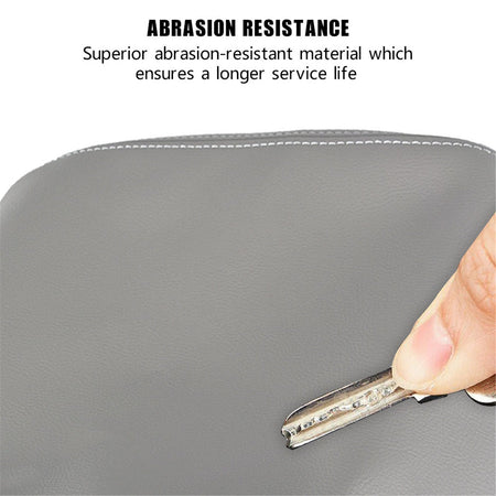 Leather Gray Front Center Console Lid Door Armrest Cover For 09-15 Honda Pilot Lab Work Auto