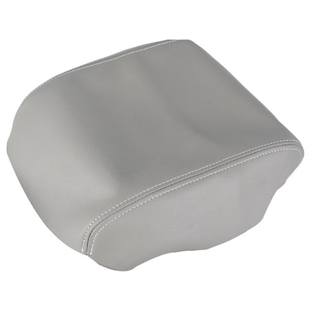 Leather Gray Front Center Console Lid Door Armrest Cover For 09-15 Honda Pilot Lab Work Auto