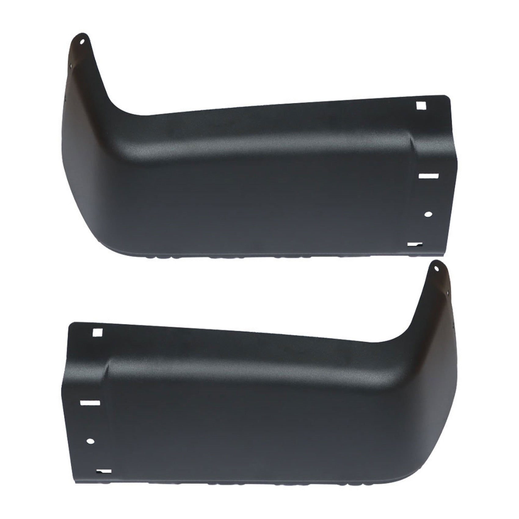 Left & Right Rear Bumper End Caps Set Black For 2007-2013 Chevy Silverado 1500 Lab Work Auto