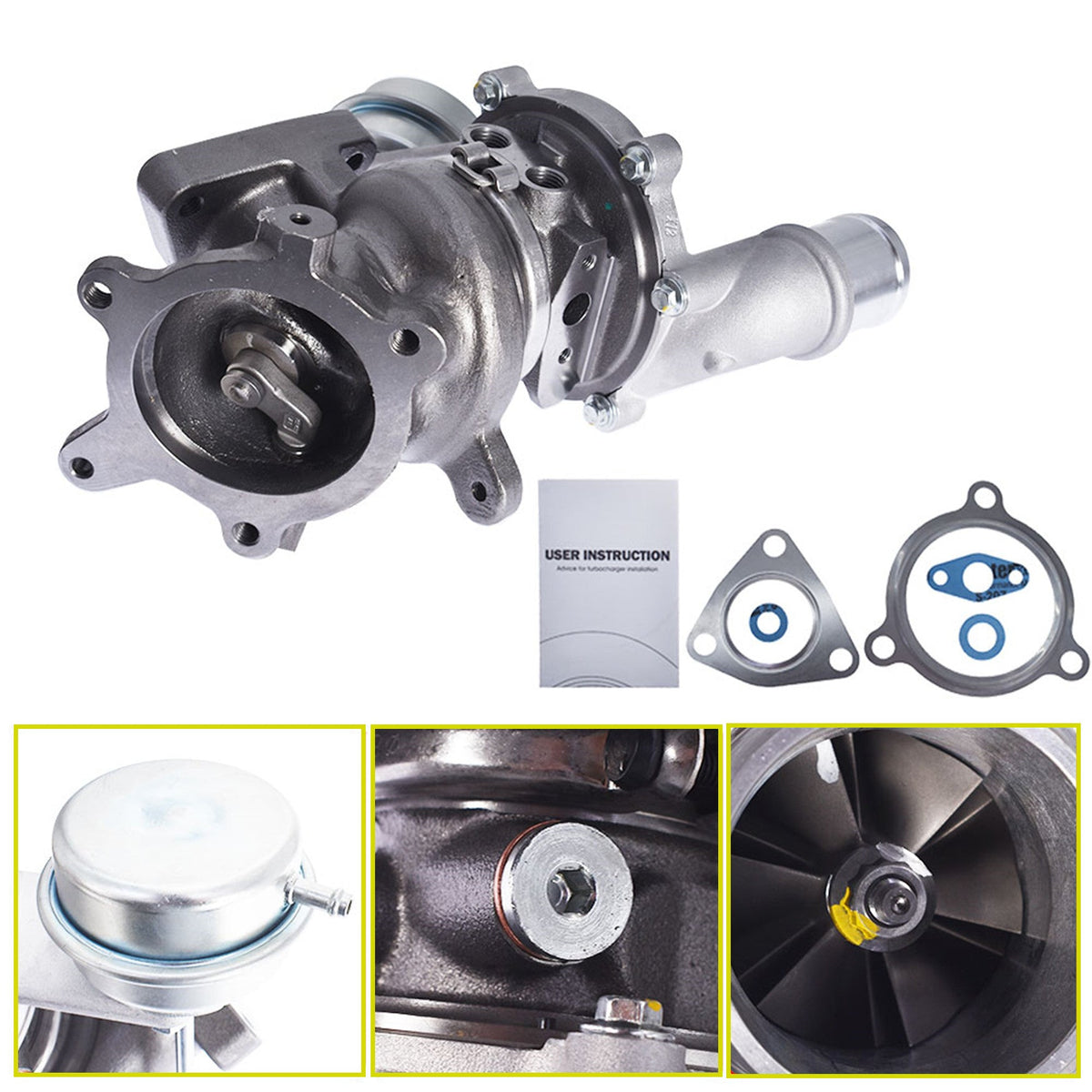 Left Side Turbocharger for Ford Flex Explorer Sport Eoost V6 3.5L 790317-0006 Lab Work Auto