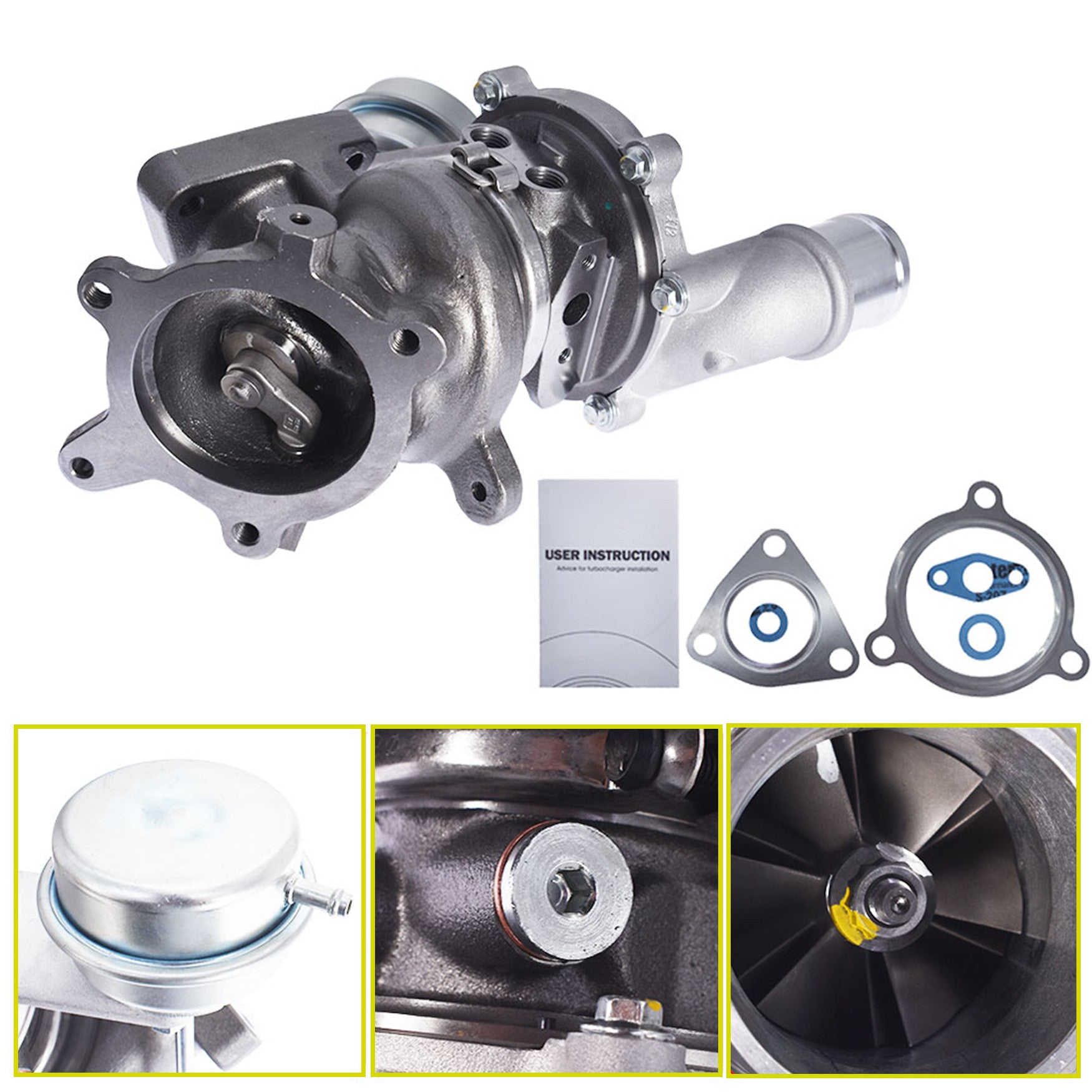 Left Side Turbocharger for Ford Flex Explorer Sport Eoost V6 3.5L 790317-0006 Lab Work Auto