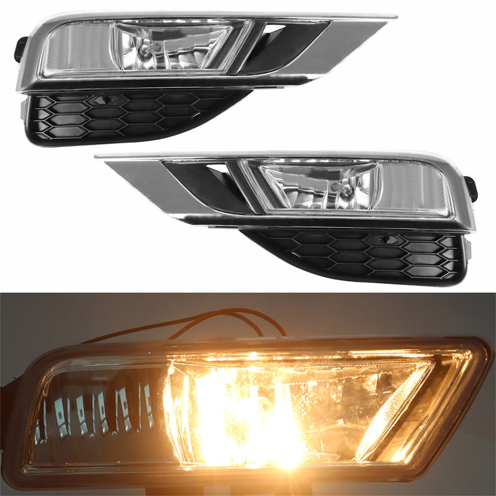 Left and Right Fog Lights Lamps+Wiring Kit & Switch For 2015 2016 Honda CRV CR-V Lab Work Auto