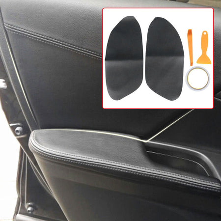 Lh+Rh Leather Synthetic Door Panel Armrest Cover For 08-12 Honda Accord Sedan Lab Work Auto