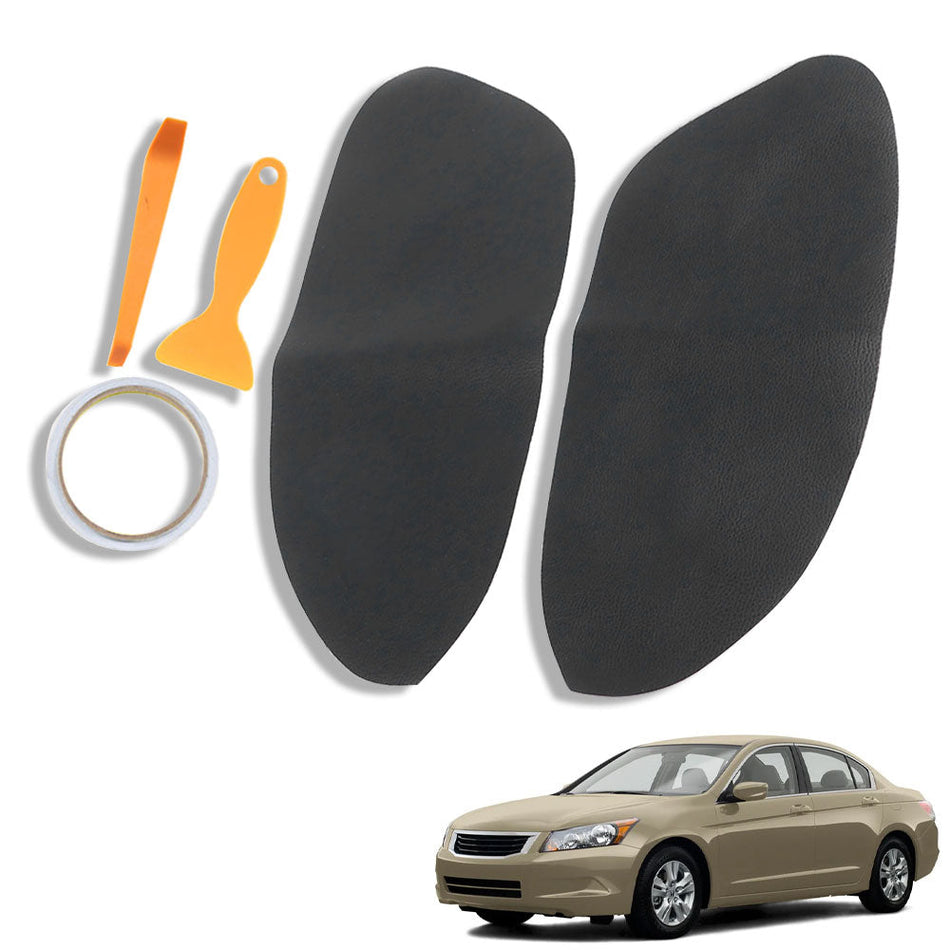 Lh+Rh Leather Synthetic Door Panel Armrest Cover For 08-12 Honda Accord Sedan Lab Work Auto