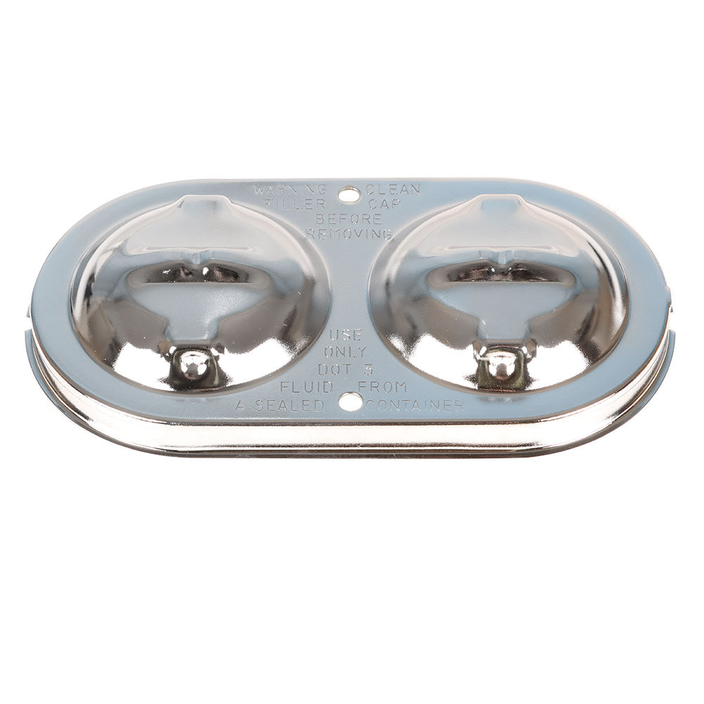 Master Cylinder Cover Chrome w/ Bails & Gaskets Ready For Chevrolet Corvette Lab Work Auto