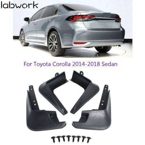 Mud Flaps Splash Guard Fender Mudguard 4 pcs For Toyota Corolla 2014-2018 Sedan Lab Work Auto
