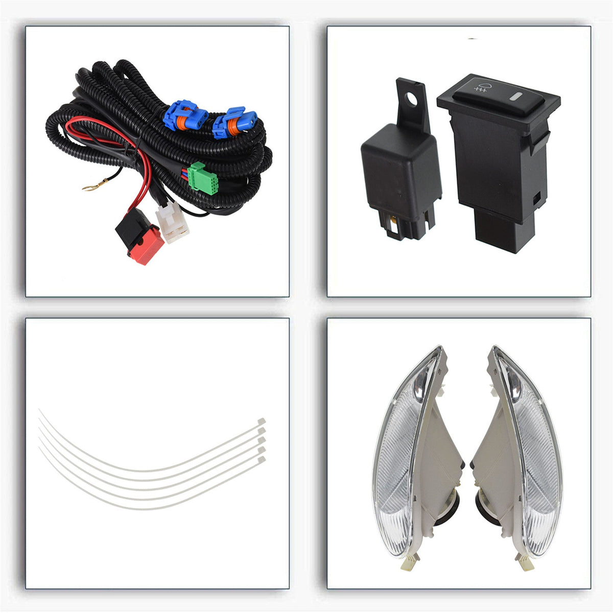 NEW FOG LIGHT KIT for Toyota 2005 2006 2007 2008 Corolla SWITCH WIRING Lab Work Auto