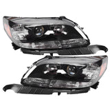 NEW Halogen Projector Headlights Assembly For 2013 2014 2015 Chevy Malibu Black