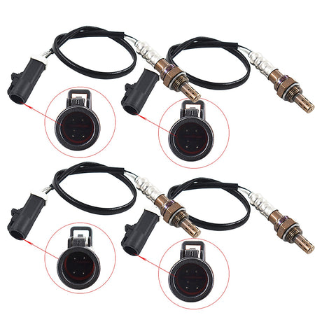 New 2 Upstream  2 Downstream Oxygen O2 Sensor For 99-03 Ford Mustang 3.8 4.6L US Lab Work Auto
