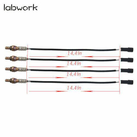 New 2 Upstream  2 Downstream Oxygen O2 Sensor For 99-03 Ford Mustang 3.8 4.6L US Lab Work Auto
