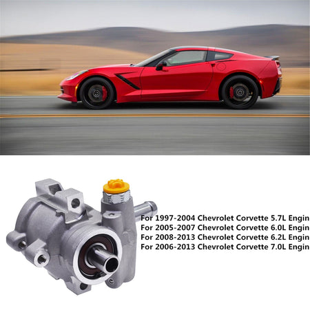 New Power Steering Pump for 1997 1998 1999 2000-2013 Chevrolet Corvette 20-822 Lab Work Auto
