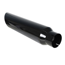 Load image into Gallery viewer, One 4&quot; Inlet 7&quot; Outlet 36&quot; Long Diesel Exhaust Stack Pipe Miter Cut Black Lab Work Auto 