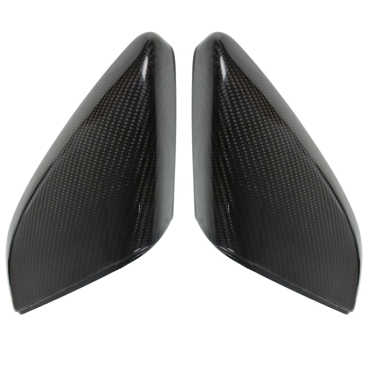 Pair Replacement Carbon Fiber Side Mirror Cover Cap For 2016-2020 Honda Civic Lab Work Auto