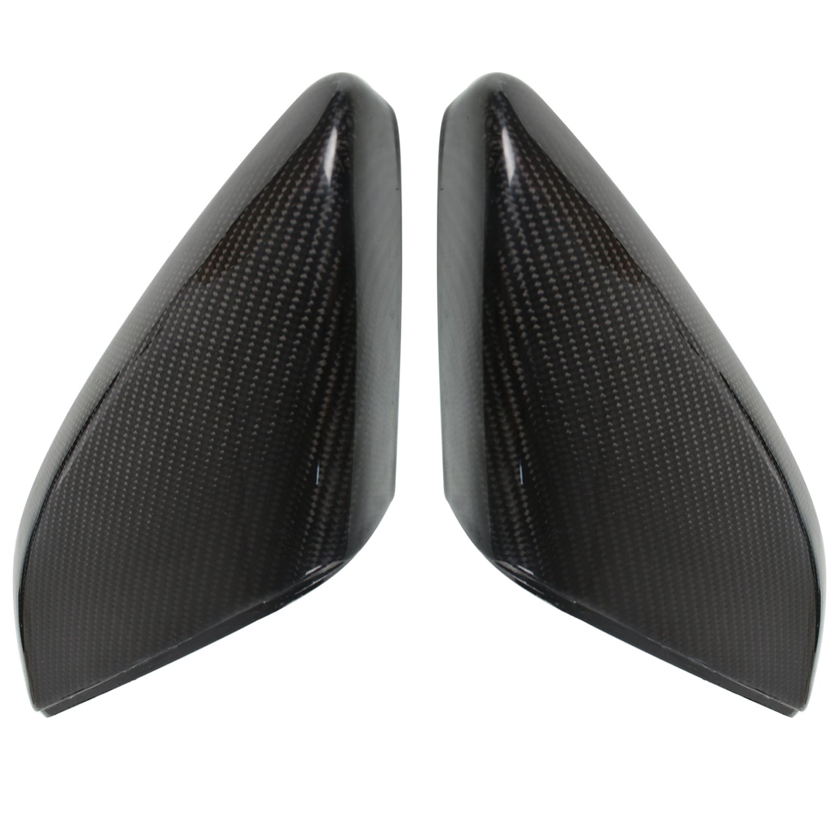 Pair Replacement Carbon Fiber Side Mirror Cover Cap For 2016-2020 Honda Civic Lab Work Auto