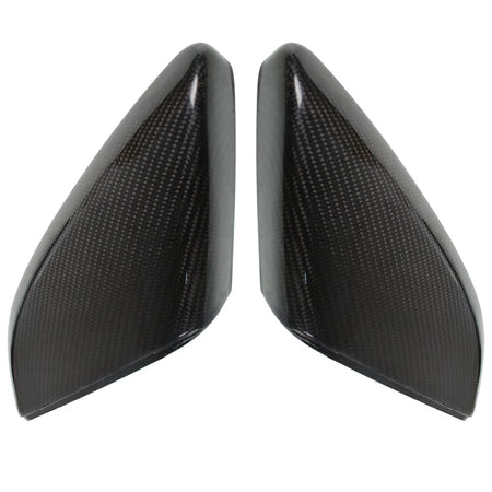 Pair Replacement Carbon Fiber Side Mirror Cover Cap For 2016-2020 Honda Civic Lab Work Auto
