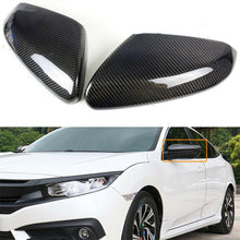 Load image into Gallery viewer, Pair Replacement Carbon Fiber Side Mirror Cover Cap For 2016-2020 Honda Civic Lab Work Auto