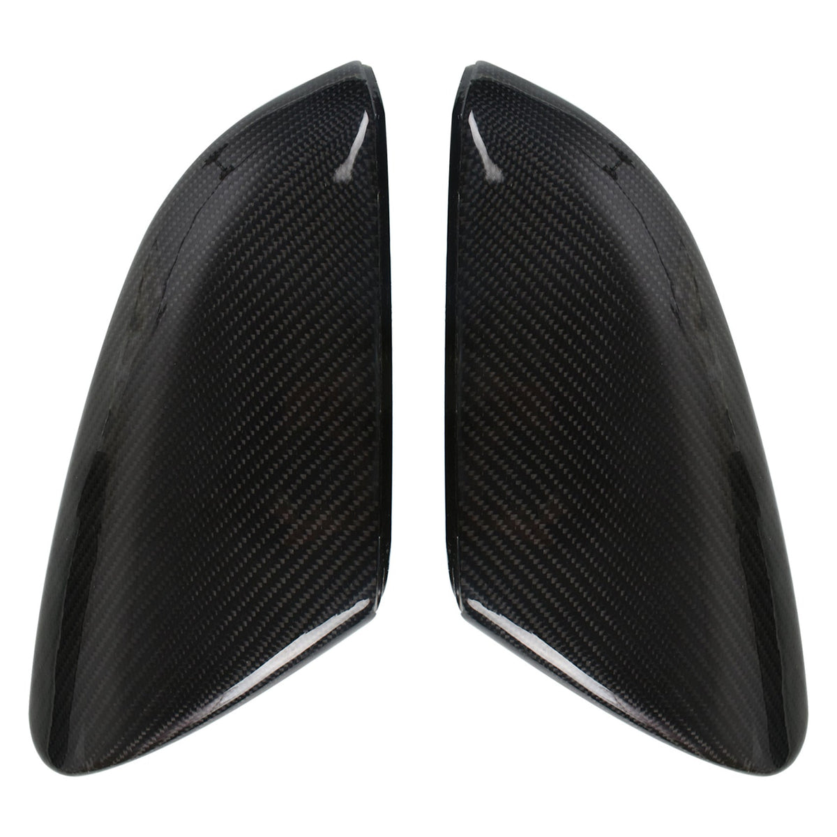 Pair Replacement Carbon Fiber Side Mirror Cover Cap For 2016-2020 Honda Civic Lab Work Auto