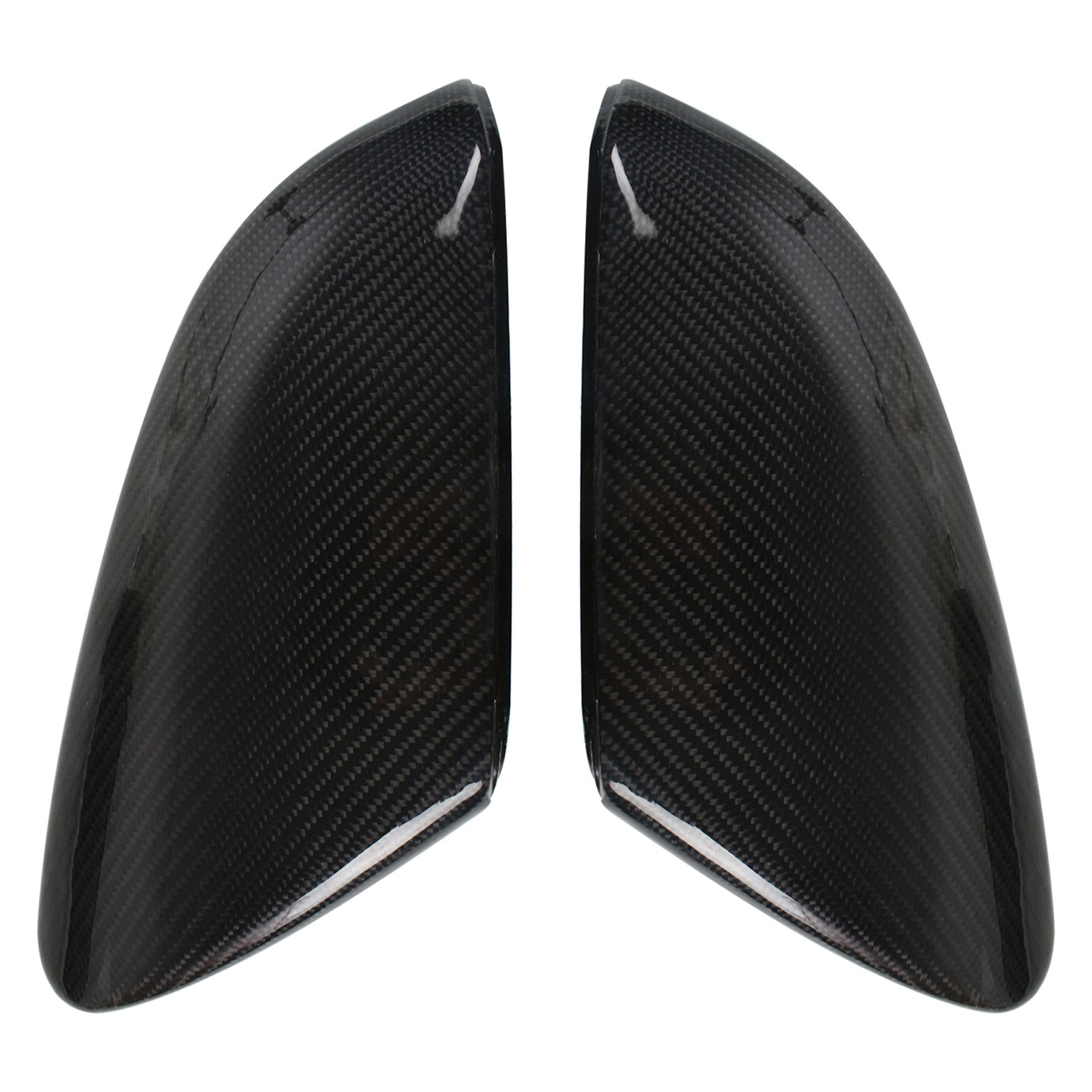 Pair Replacement Carbon Fiber Side Mirror Cover Cap For 2016-2020 Honda Civic Lab Work Auto