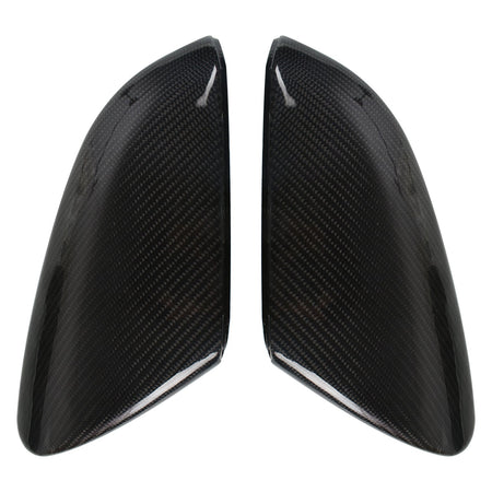 Pair Replacement Carbon Fiber Side Mirror Cover Cap For 2016-2020 Honda Civic Lab Work Auto