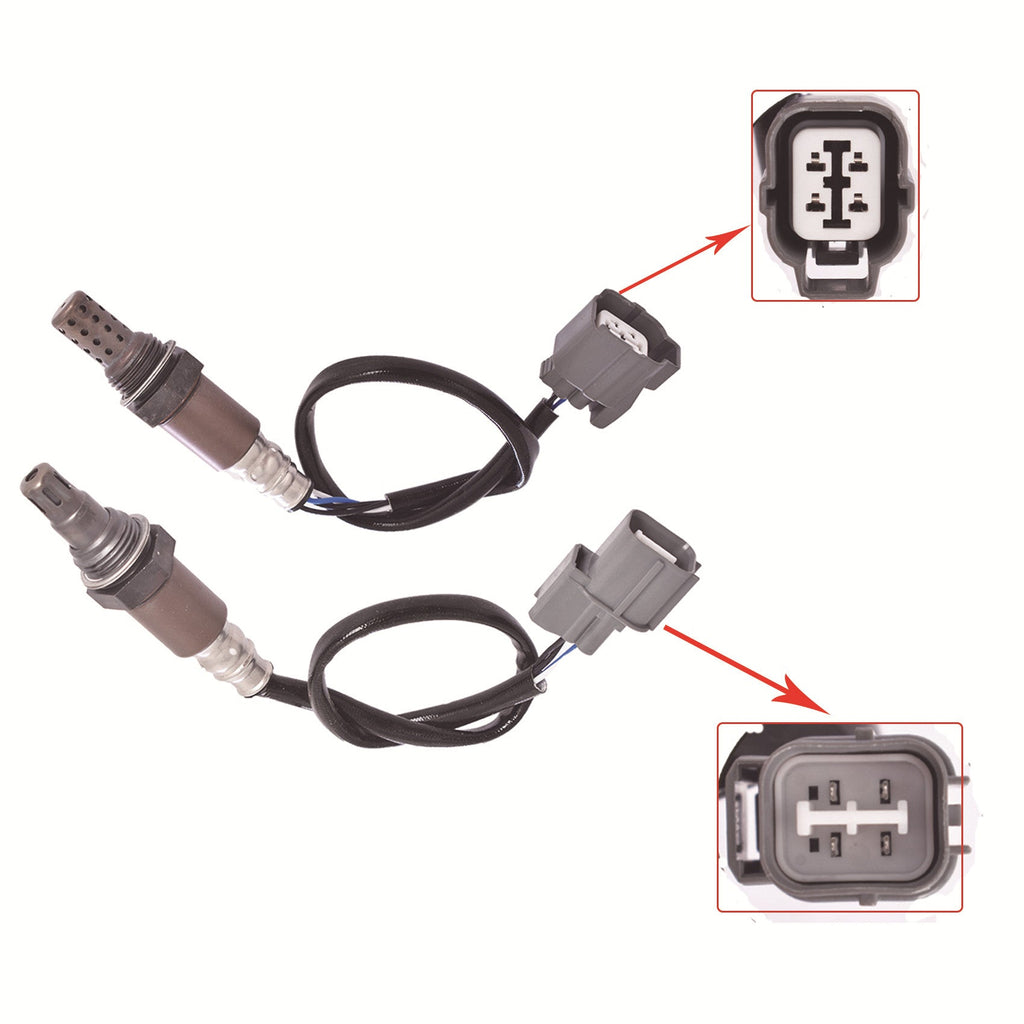 Pair of Oxygen Sensor Upstream Downstream For 2007-2011 Honda Element 2.4L l4 Lab Work Auto