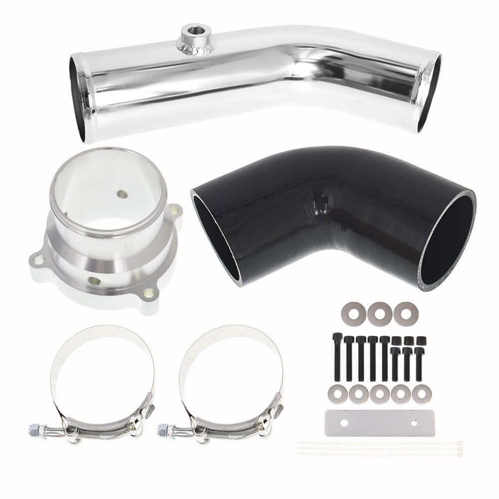 Powerstroke Diesel Cold Side Intercooler Pipe & Boot Kit For 11-16 Ford 6.7L V8 Lab Work Auto