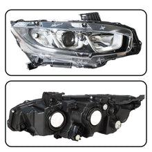 Load image into Gallery viewer, Projector Headlight For 2016-2018 Honda Civic Halogen Headlamp Chrome Right Side Lab Work Auto