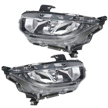 Load image into Gallery viewer, Projector Headlights For 2016-2020 Honda Civic Halogen Headlamps Chrome RH &amp; LH Lab Work Auto