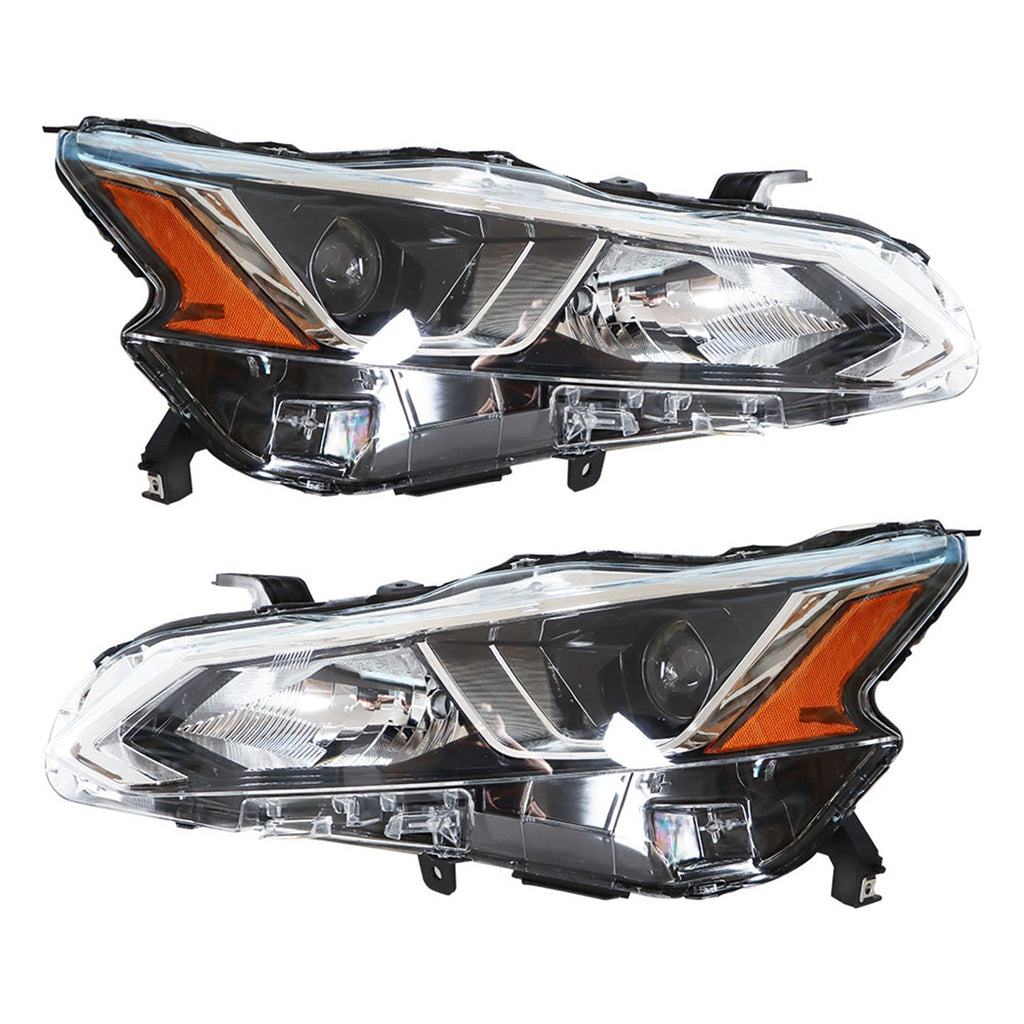 Projector Headlights For 2019-2020 Nissan Altima Halogen Headlamps Right & Left Lab Work Auto