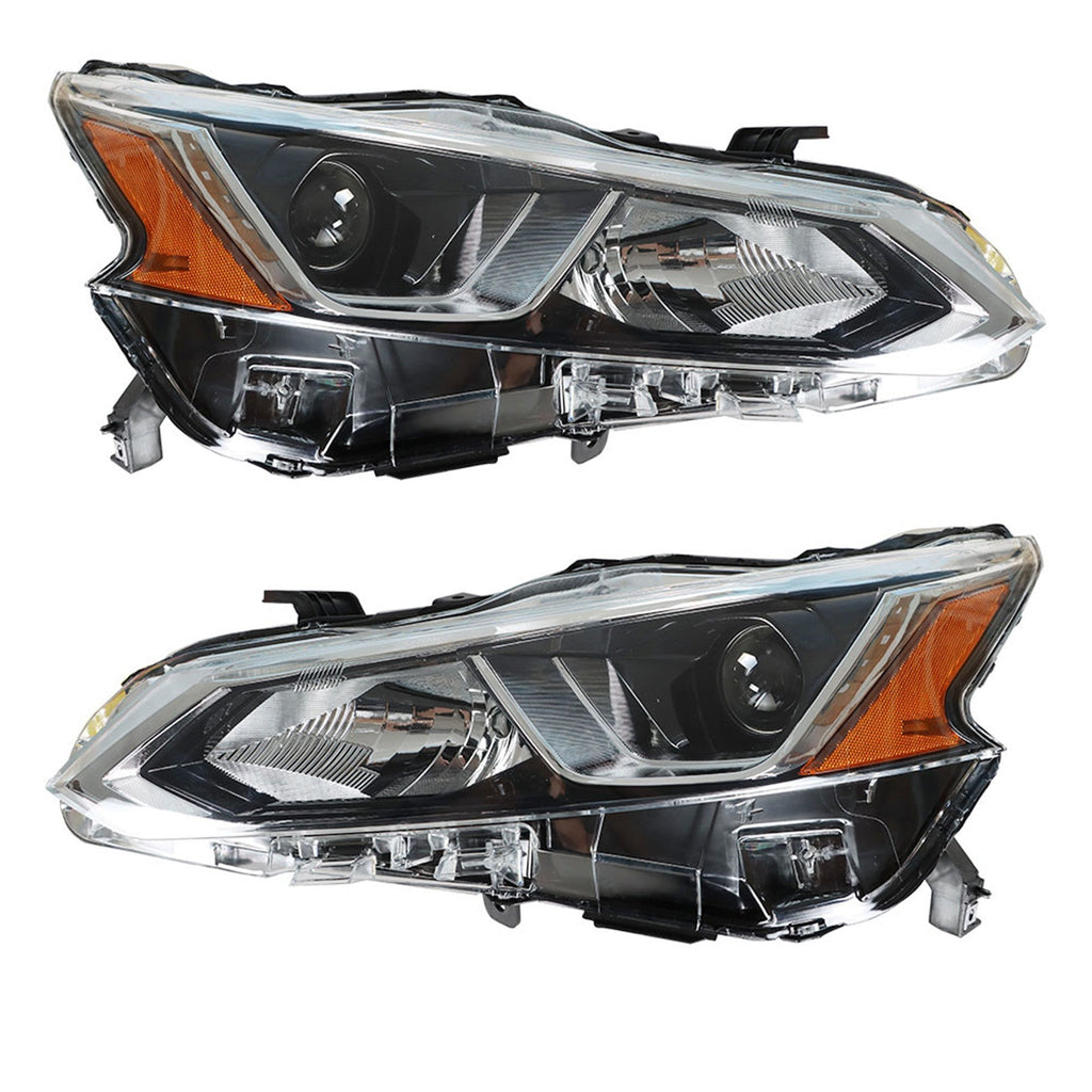 Projector Headlights For 2019-2020 Nissan Altima Halogen Headlamps Right & Left Lab Work Auto