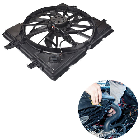 Radiator And A/C Condenser Fan For Jeep Grand Cherokee Dodge Durango 3 prong Lab Work Auto